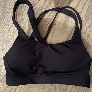 Athleta Black Double-Strap Sports Bra